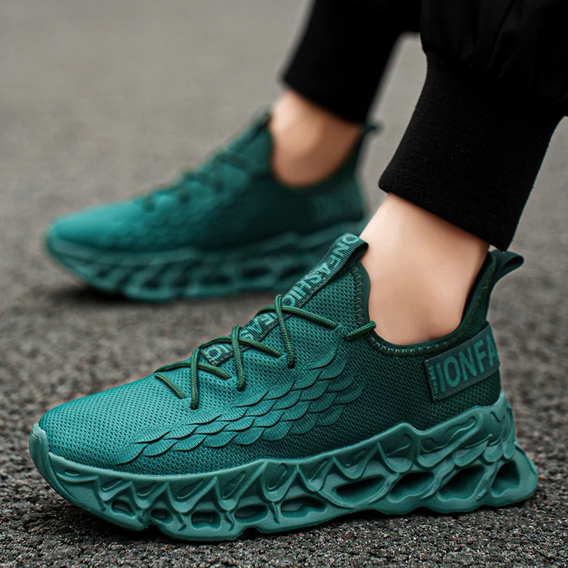 YRZL Men's Shoes Athletic Running Sneakers Man Breathable Mesh Sports Comfortable Non Slip Walking Shoes for Men Outdoor - Image 6