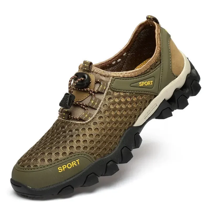 Men's Fishing Shoes Summer Casual Wading Shoes Thick-soled Non-slip Hiking Shoes for Men Breathable Tenis Barefoot Sneakers - Image 2