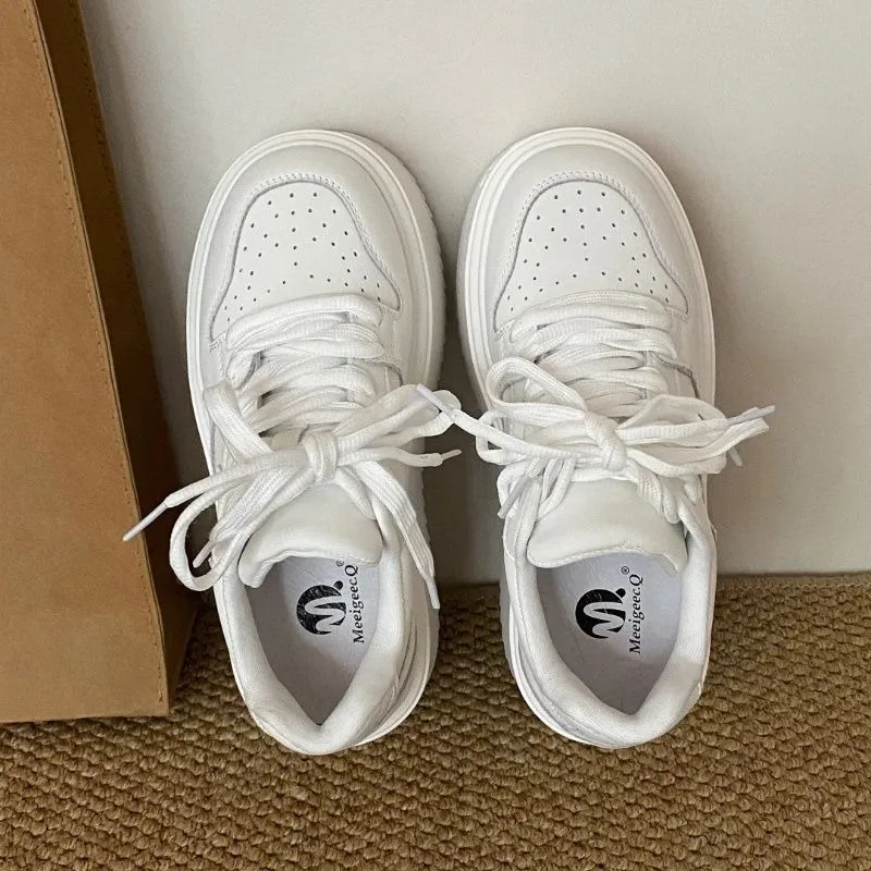 Women's Sneakers Spring Autumn Fashionable Casual Thick Soled Shoes Comfortable Height-increasing Platform Soles for Women - Image 4