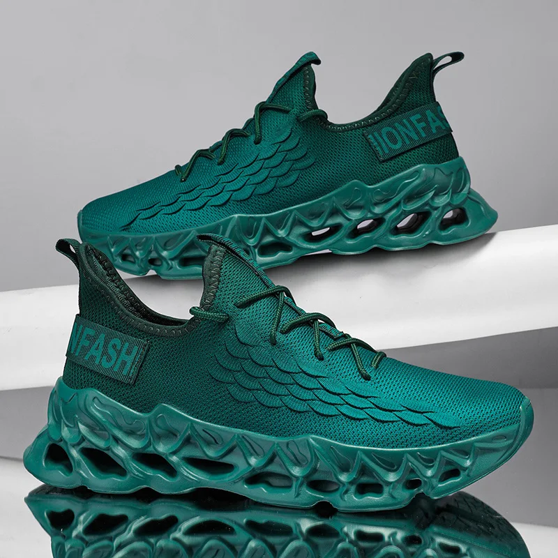 YRZL Men's Shoes Athletic Running Sneakers Man Breathable Mesh Sports Comfortable Non Slip Walking Shoes for Men Outdoor - Image 3