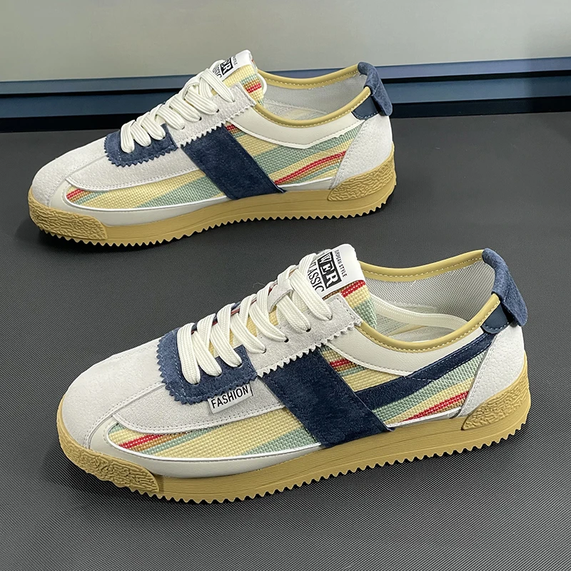 Hot Sales Multifunctional Men Casual Shoes Anti Odor Breathable Lace Up Sneaker Fashion Summer Outdoor Shock-absorbing Flat Shoe - Image 4