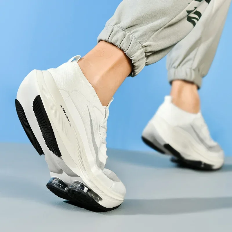 Outdoor Marathon Couple Sneaker Height Increasing Running Shoes for Men Original Soft Walking Tenis Boys Girls Sport Footwear 46 - Image 4