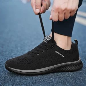 Sneakers Men Running Walking Knit Shoes Fashion Casual High Quality Sport Athletic Gym Lightweight Men Casual Shoes