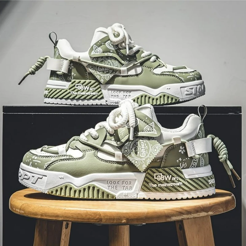 Fashion Skate Shoes Men's Sneakers Men Breathable Running Shoes Outdoor Mesh Casual Shoe Man Lace Up Vulcanized Shoes Zapatillas - Image 5