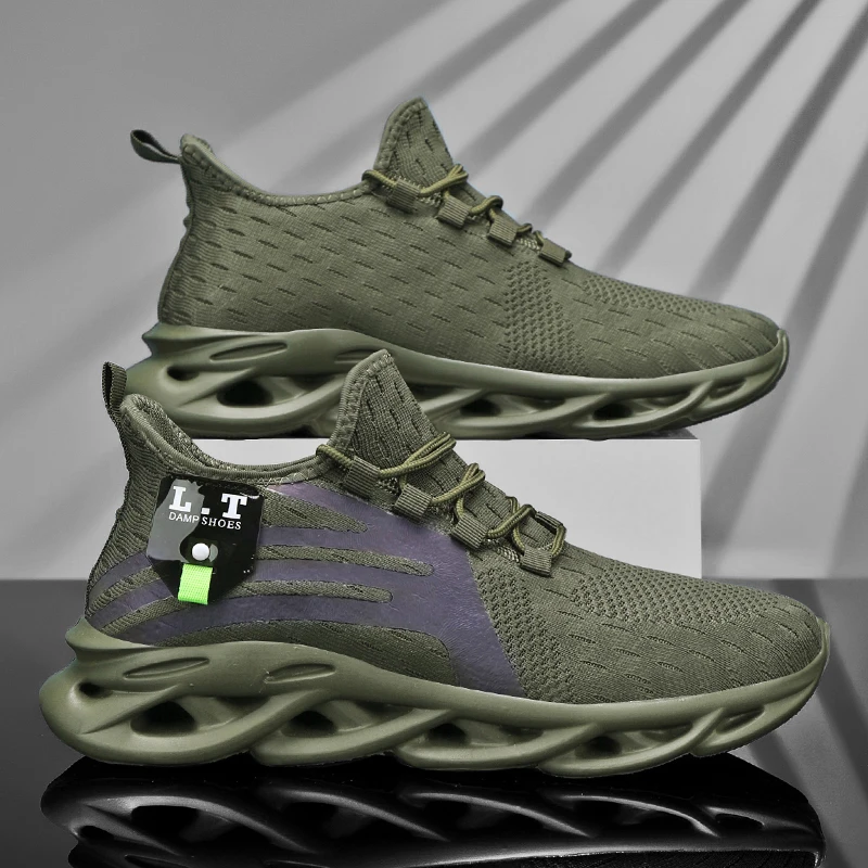 YRZL Running Shoes Men Sneakers Lightweight Casual Shoes Breathable Non Slip Comfortable Walking Workout Sport Fashion Trainers - Image 5