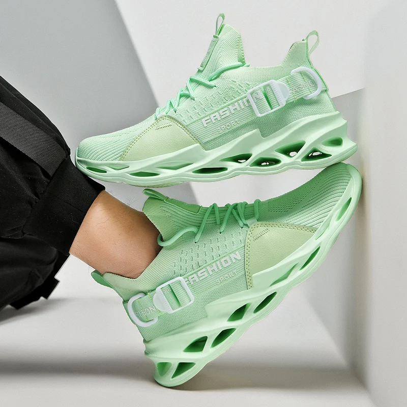 Sneakers Men Mesh Breathable Casual Men Shoes Unisex Light Soft Thick Sole Hole Couple Shoes Athletic Sneakers Women Shoes - Image 5