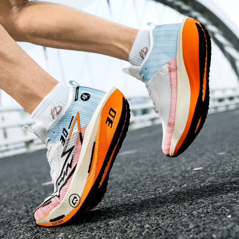 Carbon Plate Marathon Running Shoes Mens Breathable Light Womens Comfortable Sports Anti-slip Casual Outdoor Hiking Sneakers - Image 6