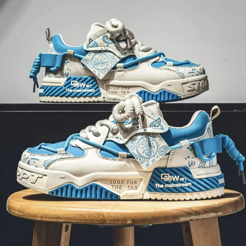 Fashion Skate Shoes Men's Sneakers Men Breathable Running Shoes Outdoor Mesh Casual Shoe Man Lace Up Vulcanized Shoes Zapatillas - Image 3