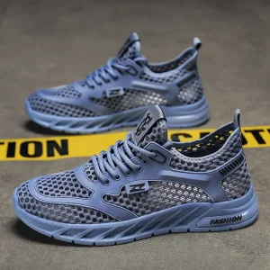 Men's Mesh Sneakers 2024 Summer Mesh Sports Breathable Casual Shoes Comfortable Men's Tennis Shoes Lightweight Running Shoes