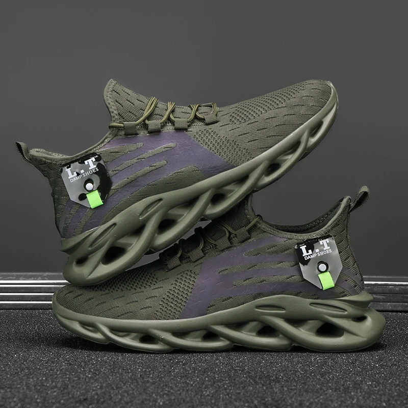 YRZL Running Shoes Men Sneakers Lightweight Casual Shoes Breathable Non Slip Comfortable Walking Workout Sport Fashion Trainers