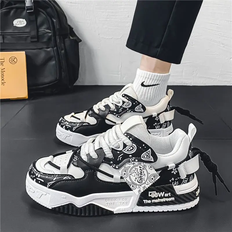 Fashion Skate Shoes Men's Sneakers Men Breathable Running Shoes Outdoor Mesh Casual Shoe Man Lace Up Vulcanized Shoes Zapatillas - Image 2